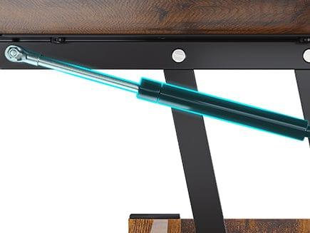 Sikaic 4 in 1 Multi-Function Lift Top Coffee Table with Storage and Hidden Compartment Brown