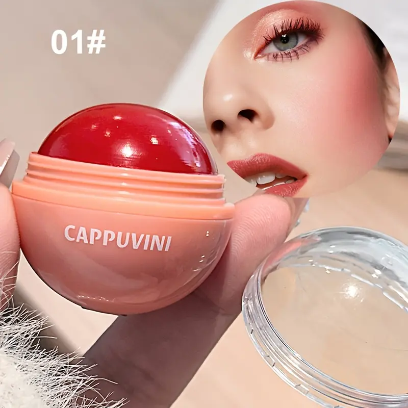 Matte Liquid Blush Stick, Ball Juice Blush, Lip and Cheek, Waterproof, Full Color, Brighten Skin Tone