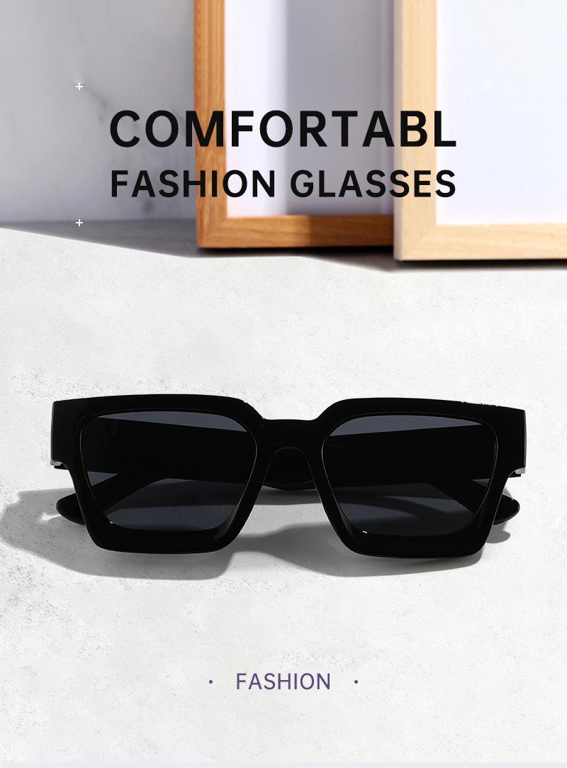 3-Pack Retro Square Sunglasses for Men & Women, Black & Translucent Frames with UV400 Protection, Y2K Trendy Stylish Shades Ideal for Summer, Beach, Travel & Streetwear