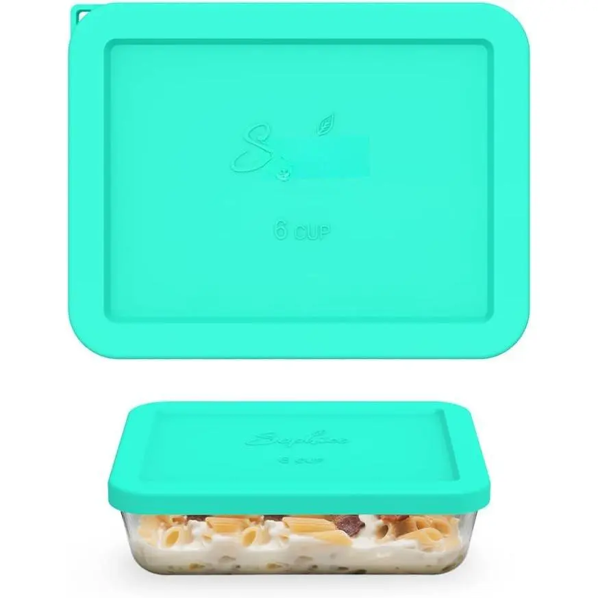 6 Cup Rectangle  Airtight  Lid for  7211-PC |  Grade , Leakproof、Airtight , Dishwasher Microwave Safe