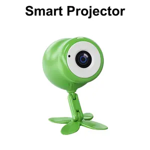Allshepr 2026 Smart Projector, Foldable Portable, Ultra Short Focus Mini, Android 11, WiFi-6, LED Light, 180° Rotation, Home & Office, Gift Idea