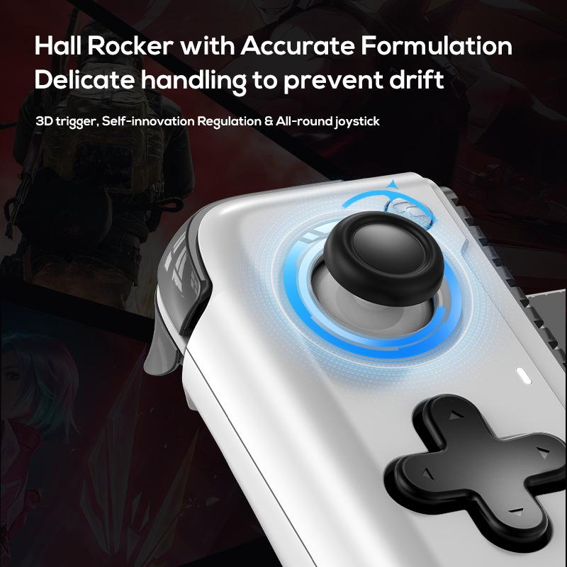 2025 New Mobile Game Stretching Gamepad Wired Bluetooth Dual-Mode 15W Phone Fast Charge One-Click Recording Macro