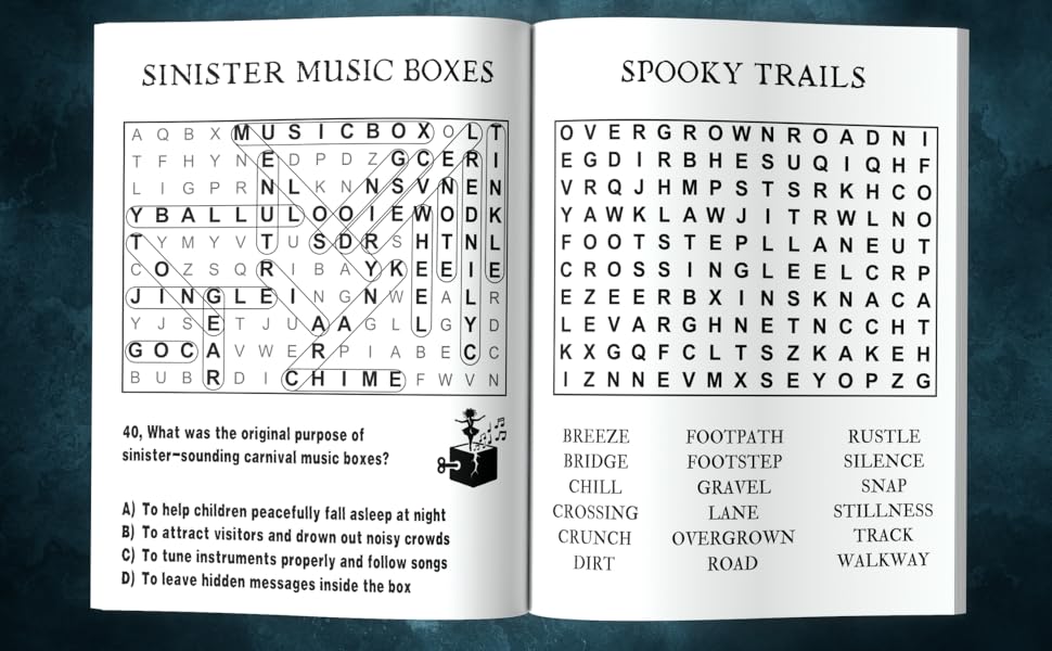 Extra Large Print Halloween Word Search For Adults: Jumbo Halloween Word Find For Seniors & Adults | 50 Themed Puzzles With Big Letters And With Spooky Trivia Questions