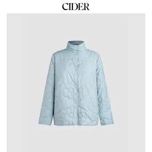 Cider [size 4-8] Stand Collar Floral Quilted Pocket Puffer Jacket Dealsforyou