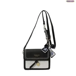 Trendy Mini Square PU Leather Crossbody Purse Lightweight Shoulder Messenger Bag Casual Shopping Dating Women Accessory