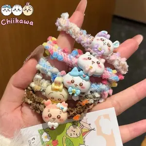 Cartoon Chiikawa Cute Colorful Hair Tie Hachiware Usagi Headband Sweet Girl Ins Style Versatile Hair Rope Hair Accessories Gift