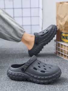 1 Pair Outdoor 3-Color Unisex Dual-use Clogs Soft Upper Anti-slip Durable Thick Sole Size36-45 Camping/Hiking - EVA, Sturdy Wear-resistant Multi-scene Versatile