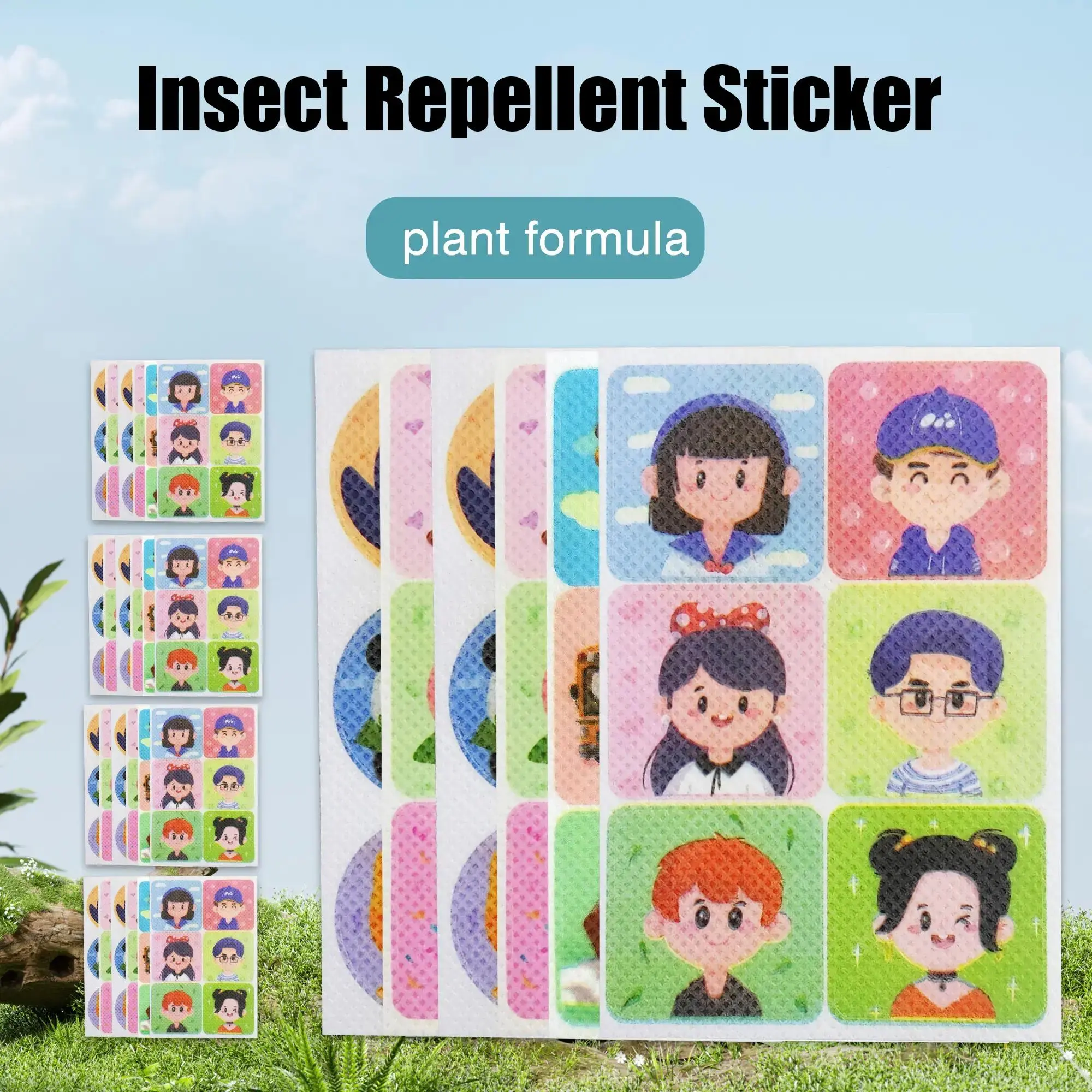 Bulk 108 anti-bug stickers with lovely animal prints, attachable on apparel, bags & chairs. Enhanced repellent effect in sealed areas, kid-friendly to avoid mosquito bites during outdoor & school time.