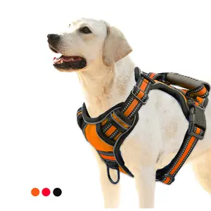 No Pull Dog Vest Harness, Breathable Mesh Reflective Walking Harness for Small Medium Large Dogs