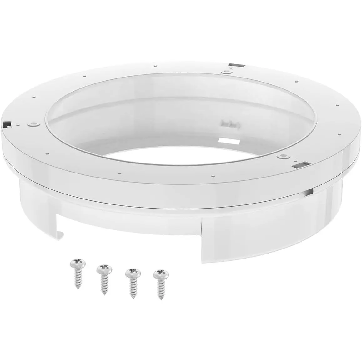 White Under-Cabinet/Shelf Mount Paper Plate Dispenser with Screws, Compact Space Saver for RVs, Fits 9-in Paper/Plastic Plates