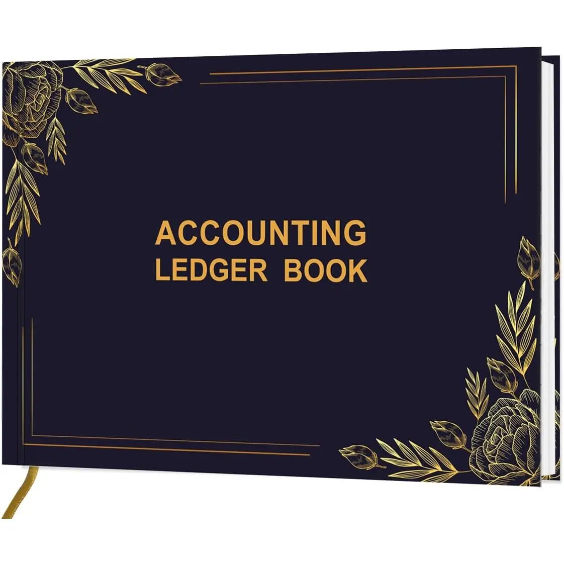 Accounting Expense Log Book - Synthetic Paper Pages for Small Biz & Personal Use, Bookkeeping Notebook for Expenses & Deposits, 7" x 10", Blue