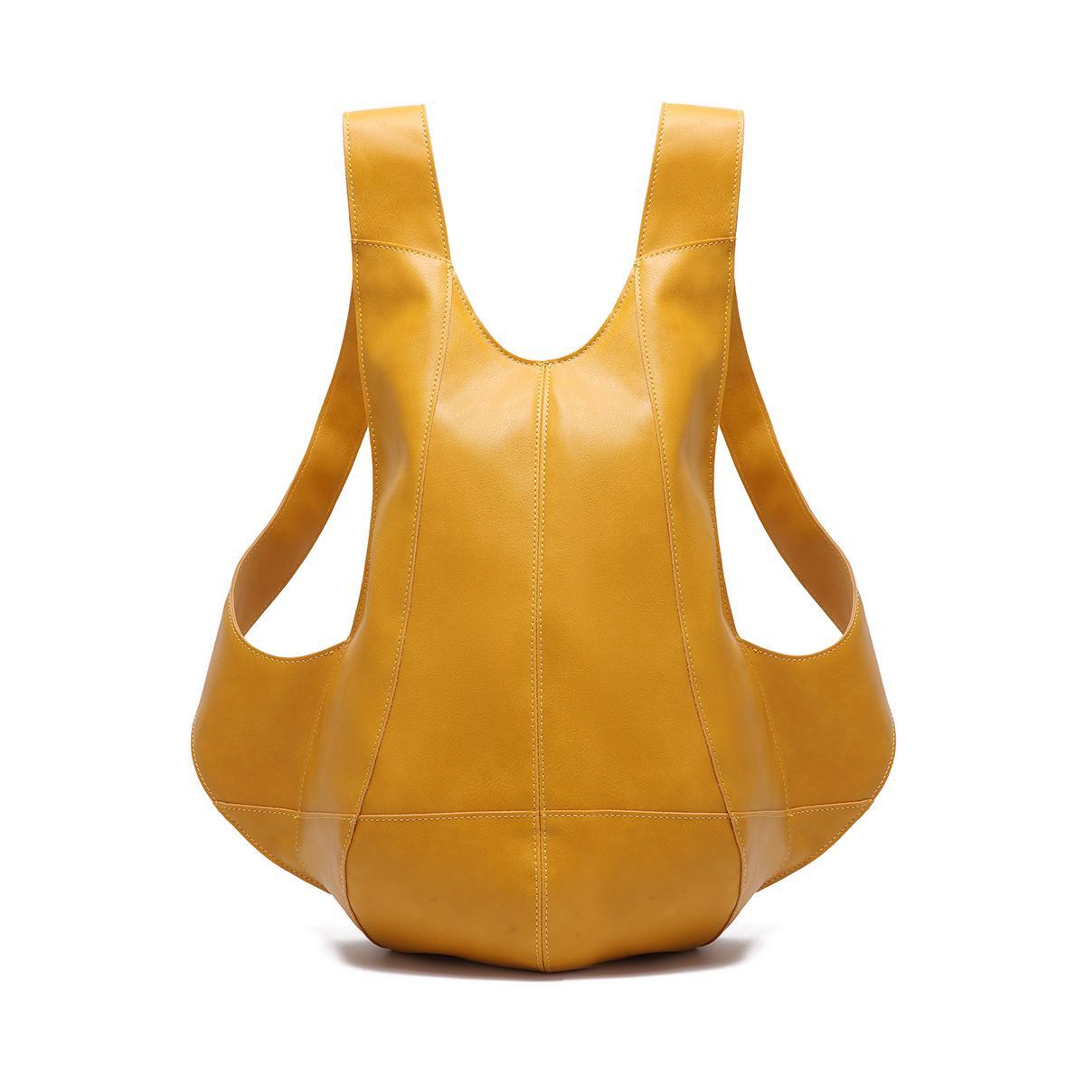 Casual Minimalist Oil Wax Leather Men's Backpack Anti-theft Backpack Crazy Horse Leather Unisex Student Backpack