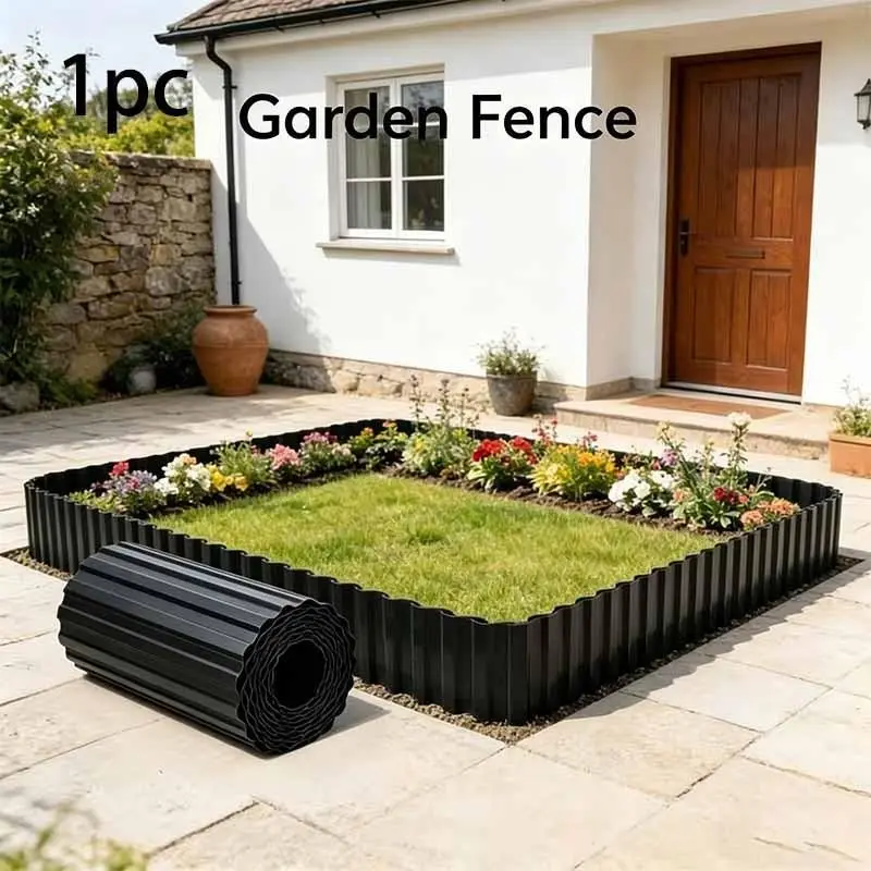 Button Garden Edge Decor, 354.33x3.94 Inches, Durable Material, Easy Installation, Deep Lawn Edge, Ideal for Gardens, Walkways, Patios