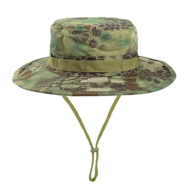 Tactical Camo Boonie Hat for Men, Wide Brim UV Protection Sun Hat for Fishing, Hiking, Hunting & Outdoor Adventures
