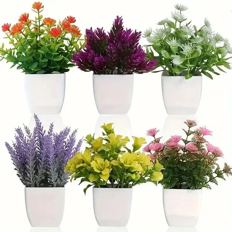 Artificial Flower Pot, Mini Potted Plant, Simulated Plant with Flower Pot, Decorative Plant for Home Office Desktop Decoration, Fruit, Artificial Flower Decorations, Artificial Plants