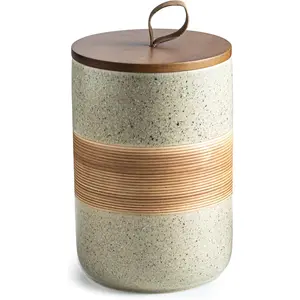 Large Storage Containers with , Ceramic Coffee Container Kitchen  Storage Jars for  Sugar  Bag, Stackable Decorative Jars for Counter, 61 fl.oz