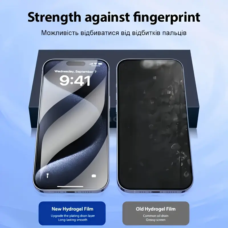 3PCS New High-Definition Hydrogel Protective Film Screen Protector for iPhone 17 / iPhone 17 Pro / iPhone 17 Air / iPhone 17 Promax Smooth Touch Ultra-Thin Experience Full Screen Coverage Anti-Scratch Anti-Slip Anti-Fingerprint