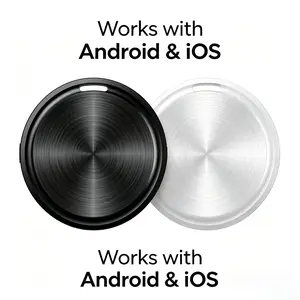 F8 Dual System Smart Bluetooth Item Finder Tag | Works with Apple Find My & Google Find Hub, Replaceable CR2032 Battery, Mini 32.3mm Anti-Lost Tracker for Keys/Pets/Wallet/Luggage car gps real-time location