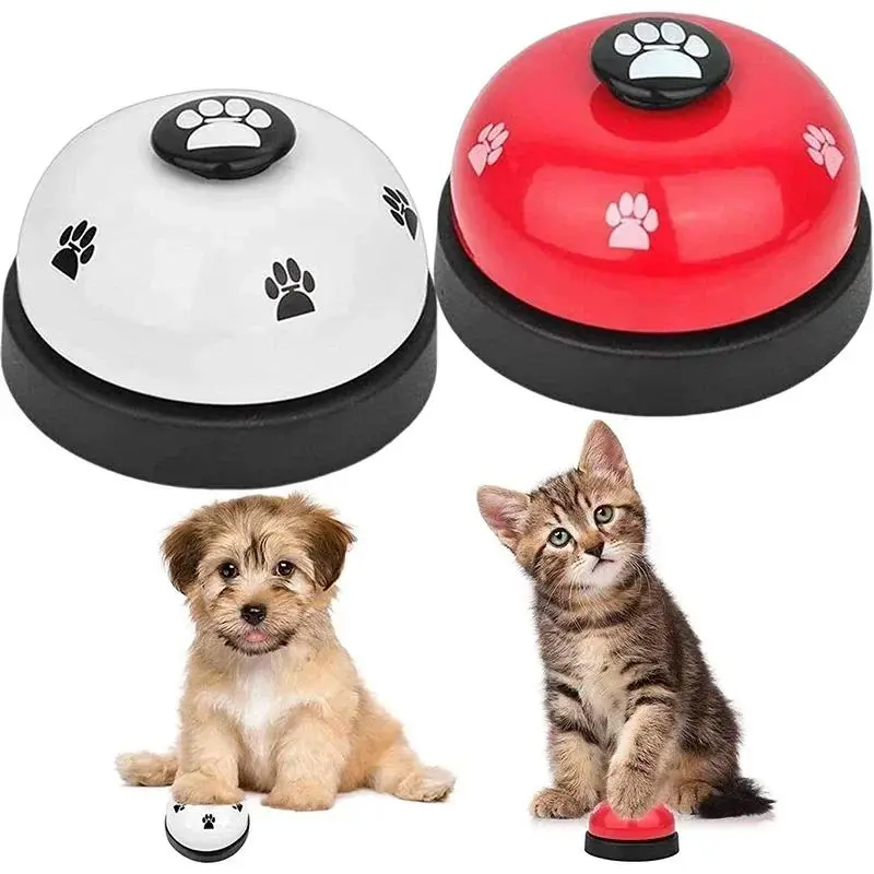 Cute Claw Footprint Small Smart Dog Training Bell - Non-Toxic, Lightweight, Easy-Press Interactive Toy with Cute Training Clickers for Teaching Dogs to Ring for Food, Pet Supplies Training & Behavior Aid