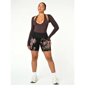 Bling Crystal Panda Embroidered Streetwear Shorts for  Women-Y2K