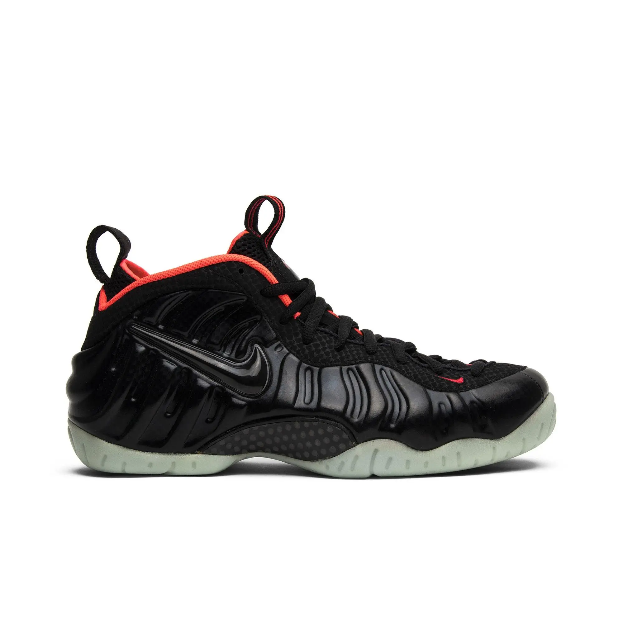 Nike Air Foamposite Pro Prm 'Yeezy' (Unisex) Black/Black-Laser Crimson retro basketball shoes 616750 001