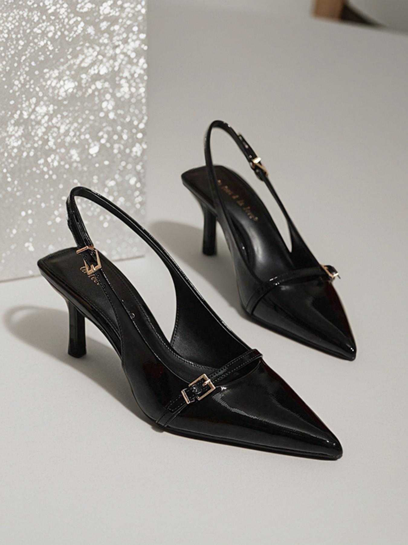 Women's Elegant Solid Color Heels, Fashionable Pointed Toe High Heels for Party, Elegant Party Shoes, Daily Clothing Decor for Women & Girls, Shoe