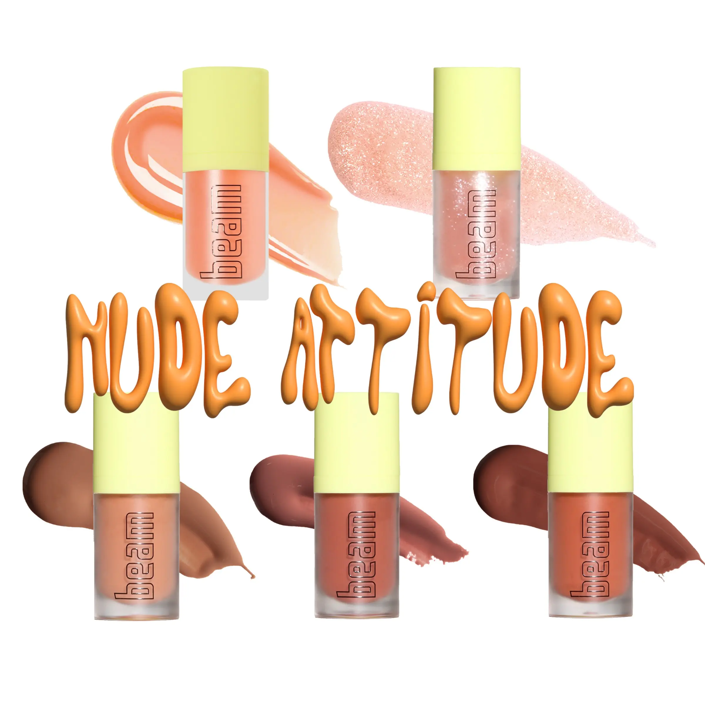 BEAM LIP GLOSS - MADE BY MITCHELL, Nude Attitude