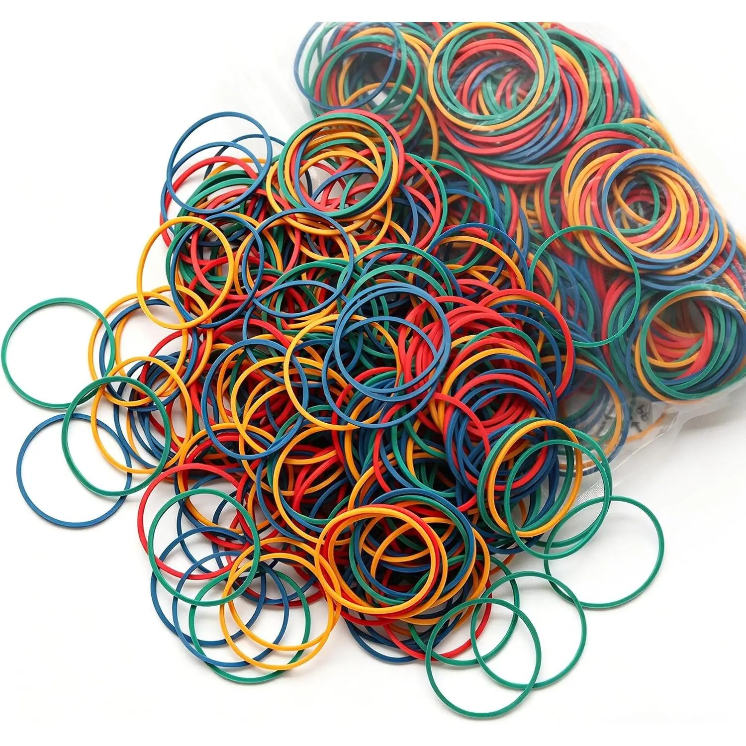 200 count Rubber Bands, Office Supplies, Boxed Colorful Rubber Bands for Bracelets, , Crafts, Mail Sorting, File Bundling