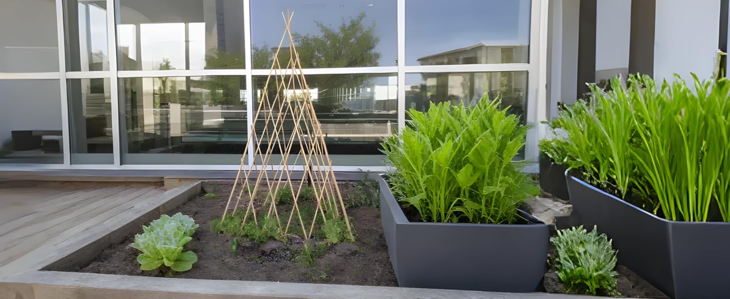 4ft Expandable Bamboo Teepee Trellis for Climbing Plants, Self-Standing Natural Bamboo Trellis for Plant, Folding Trellis for Vines Flowers Vegetable Indoor 4ft Expandable Bamboo Teepee Trellis for Climbing Plants, Self-Standing Natural Bamboo Trellis for Plant, Folding Trellis for Vines Flowers Vegetable Indoor