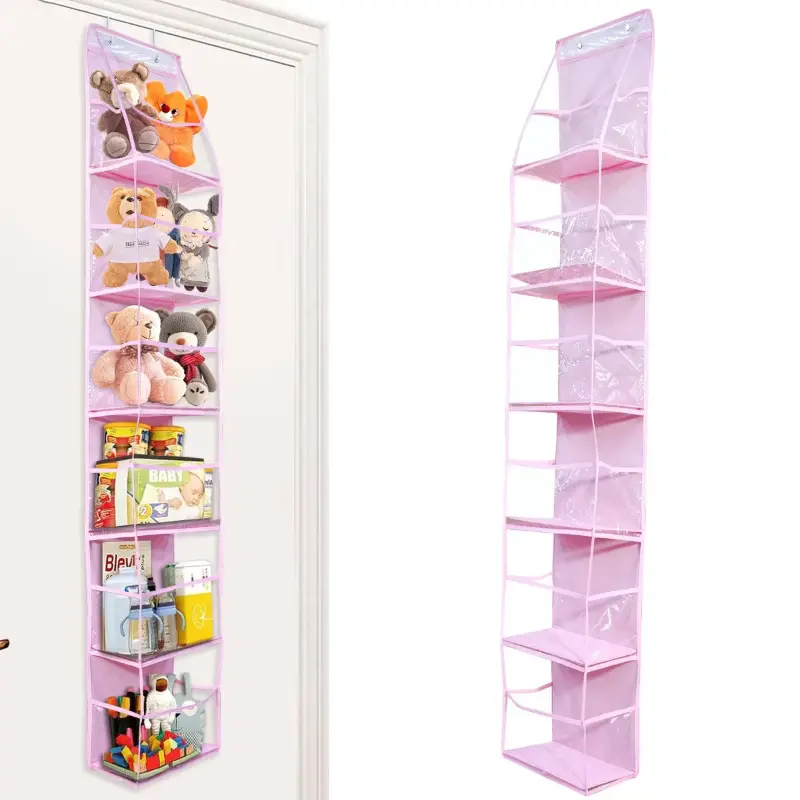 4-Layer Hangable Multifunctional Foldable Storage Bag, Hanging Home Organizer for Bathroom Behind Door, Closet Clothes Accessories Storage