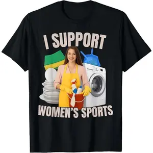 Support Women's Sports Unwearable Aduld Humor Bootleg T-Shirt