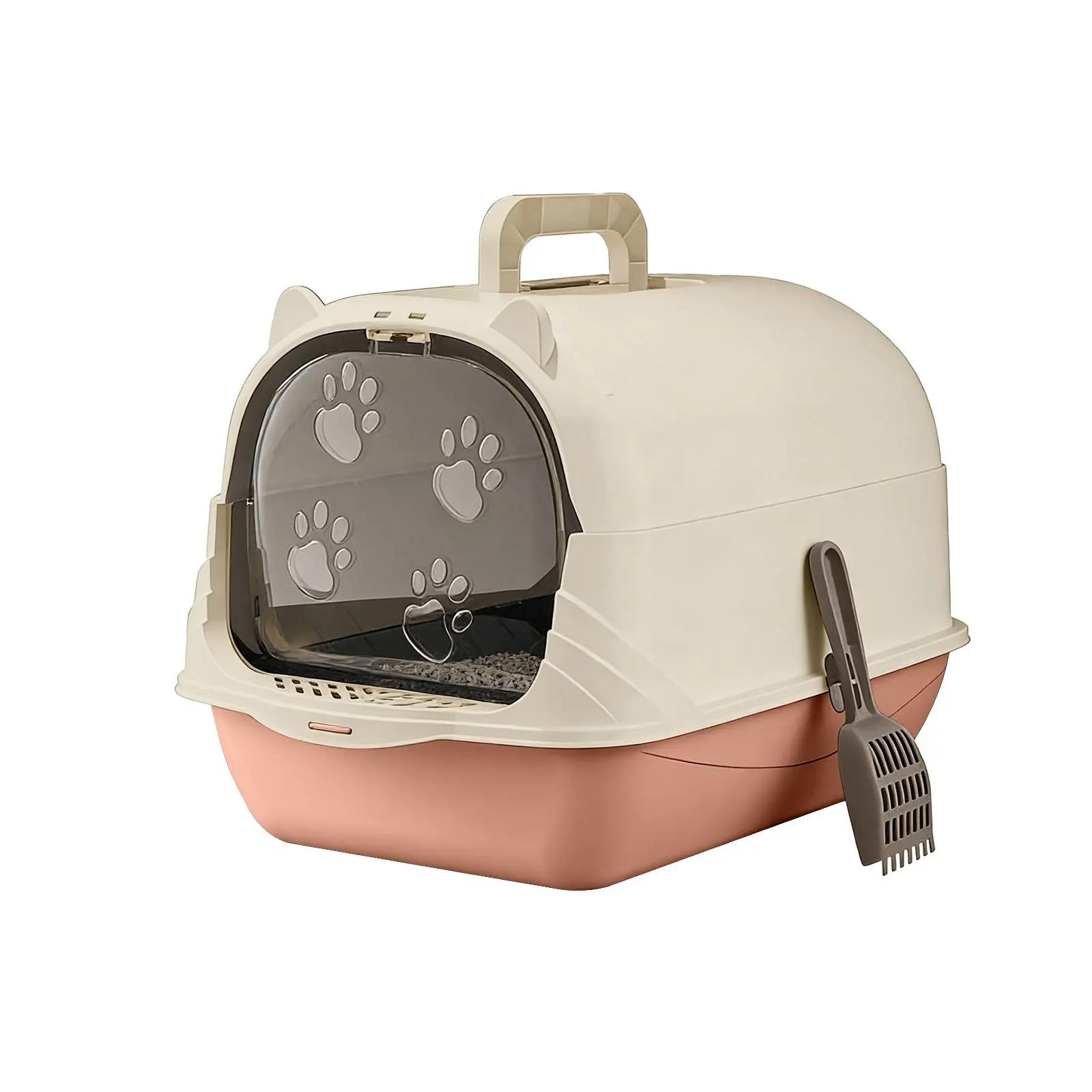 Fully Enclosed Cat Litter Box - Efficient Filtration, Easy Refilling & Maintenance, Removable Design for Convenience