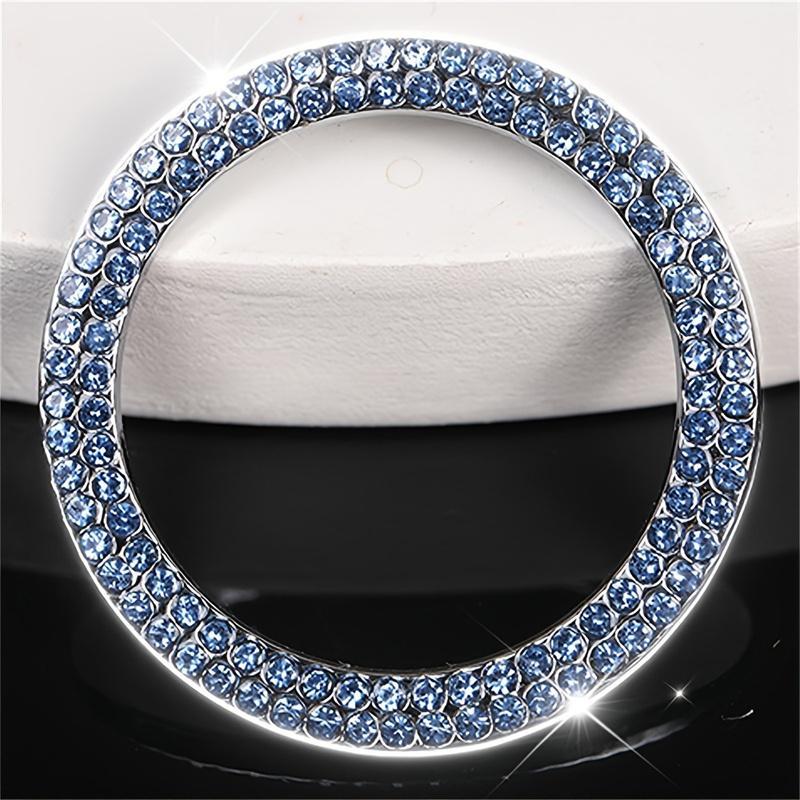 Rhinestone Decor Car Engine Start Stop Button Ring, Car Engine Start Stop Button Decoration Circle, Car Interior Accessories for Women, Car Decorations, Sticker for Cars, Car Accessory