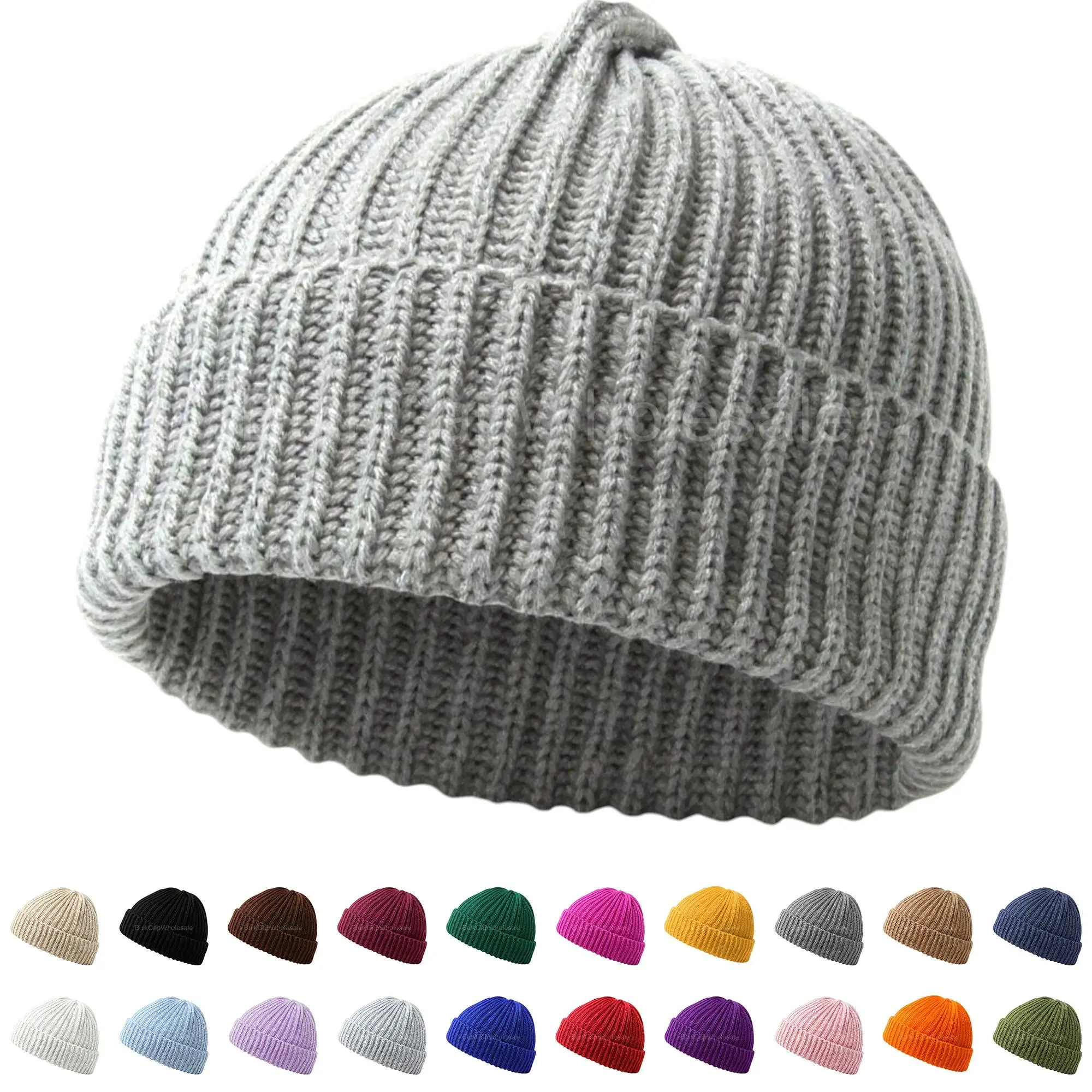 Men Fisherman Docker Beanie Hat, Ribbed Cuff Warm Knitted Skull Cap, Soft Thermal Stretch Winter Headwear, Cold Weather Accessory for Outdoor Work Casual Streetwear & Winter Holiday Gift