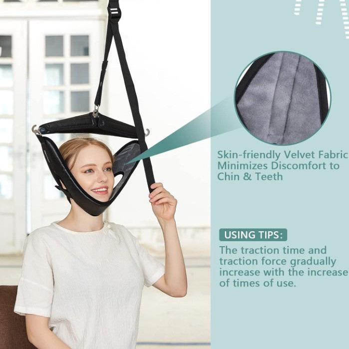 Cervical traction belt Household neck hanging neck stretching fixator Convenient door Suspension neck protection