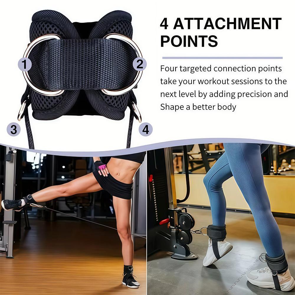 Padded Ankle Strap, 1 Count Ankle Strap for Cable Machines, Double D-ring Fitness Ankle Cuffs for Gym Workouts Leg Training Equipment Weight Training Equipment Padded Ankle Strap, 1 Count Ankle Strap for Cable Machines, Double D-ring Fitness Ankle Cuffs for Gym Workouts Leg Training Equipment Weight Training Equipment