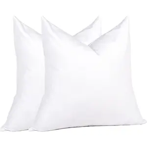 Euro Pillow Inserts 26 x 26 (Pack of 2, White), Down Feather Pillow Stuffer, Premium White Pillows for Bed, Couch, and Cushion