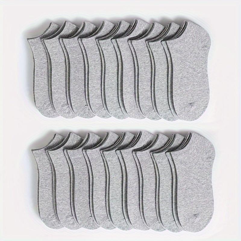 20/30/40/50 Pairs of Breathable and Comfortable Socks, Moisture Wicking, Lightweight and Soft, Suitable for Wearing All Seasons Minimalist Knitted Fabric Outfit Man