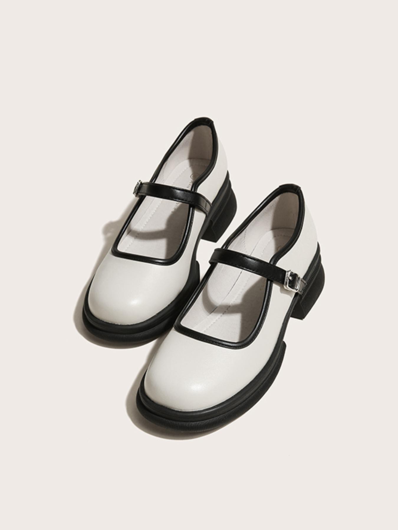 1 Pair Women's Simple Solid Color Round Toe Flat Mary Janes Shoes, Fashionable Slip on Shoes for Daily Wear, Comfortable and Versatile Casual Shoes for Women & Girls for Outfit Decor