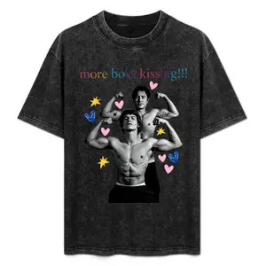 oversized cotton More Boys Kissing graphic tees Connor Storrie Hudson Williams shirt Game Changers Gay Sport Heated Rivalry top M M Romance Books Tee y2k gift