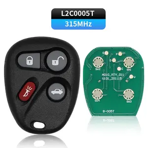 4 Buttons Remote car key L2C0005T 315Mhz Fob For Chevrolet for Pontiac for Saturn for Cadillac Keyless Entry Control Key