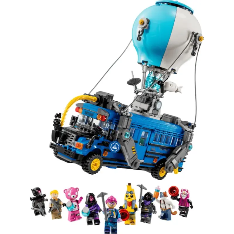 New 954-Piece Game Series Battle Bus Toy Building Block Set, Adult and Child Toy Gift, Boy and Girl Birthday Present