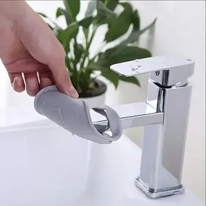 1pc U-Shaped Silicone Faucet Extender - Splashproof Hygienist-Design Hands-Free Sink/Washbasin Protector, Easy Install for Sinks, Shower & Bathtub - Durable Flexible Modern Bathroom Accessory Compatible for & Families