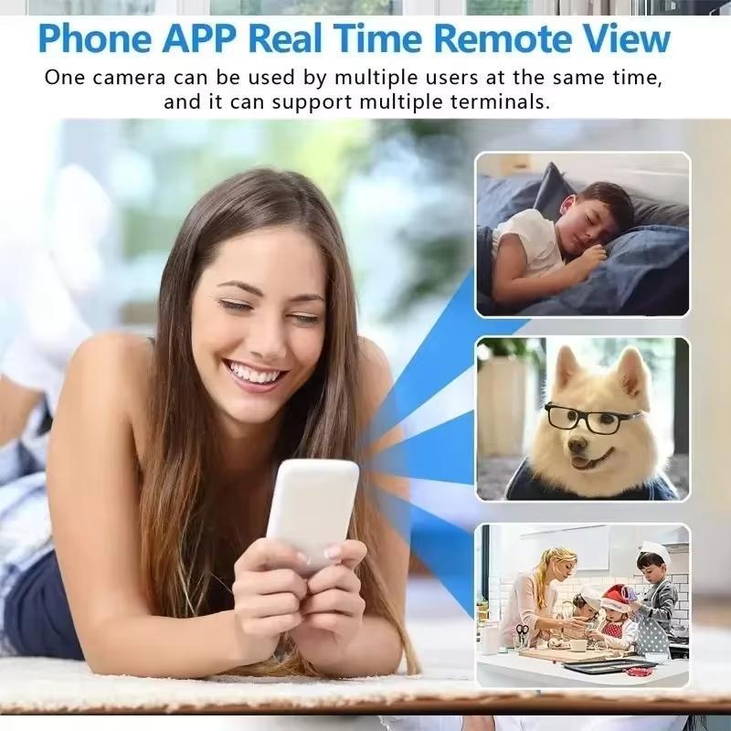 Mini Camera, WiFi Wireless Smart Home Network Camera, Indoor Security Monitoring Night Camera, Audio Recorder for Home