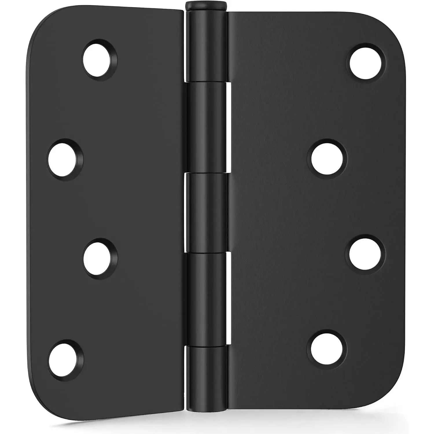 4 Inch Matte Black Door Hinges, 3 Pack Durable Hardware for Interior and Exterior Doors