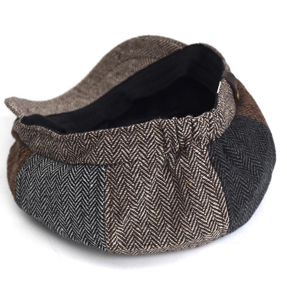 Four Seasons Vintage Herringbone Newsboy caps Casual Outdoor Retro Beret Hats Octagonal hat Fashion Flat Caps