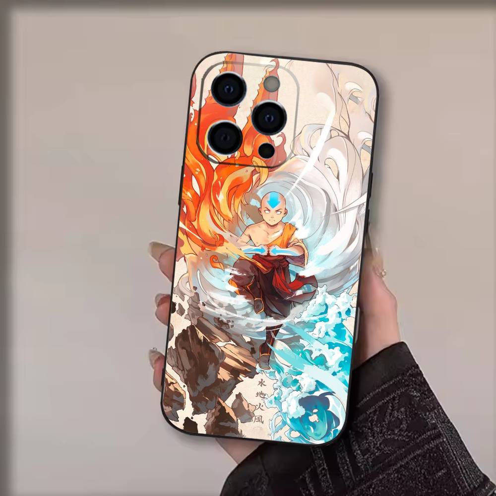 Avatar T-The Last A-Airbender  Phone Case For iPhone 17,16,15,14,13,12,11 Plus,Pro Max,Soft Silicone Black Cover