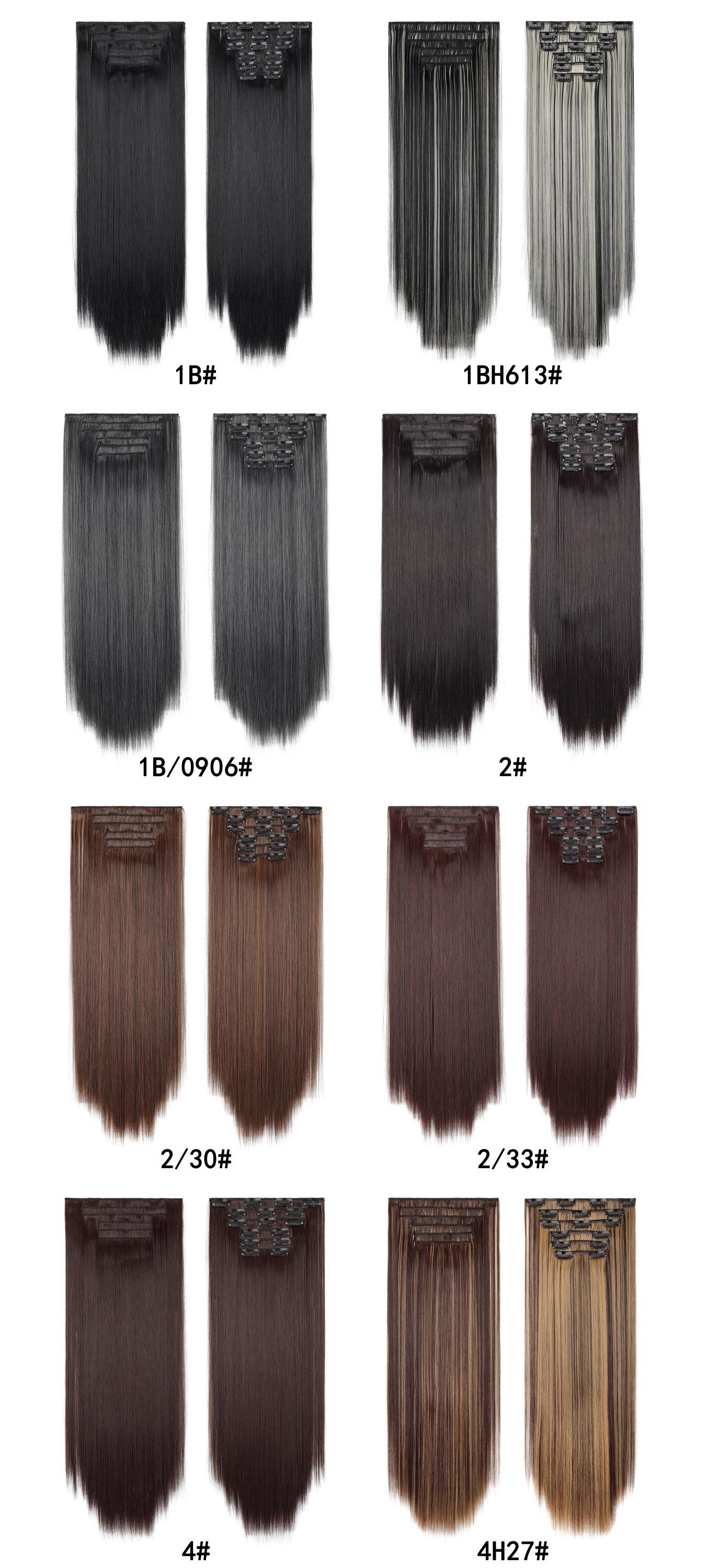 24 Inch Clip-in Hair Extensions 6pcs Long Straight Natural Look Synthetic for Women Soft Lightweight Comfortable Wear Everyday Use Youthful Style Extension Set half wig ponytails real human Short Dreadlock Curly Afro with Bangs Ice Sliky Fiber Headband az 24 Inch Clip-in Hair Extensions 6pcs Long Straight Natural Look Synthetic for Women Soft Lightweight Comfortable Wear Everyday Use Youthful Style Extension Set half wig ponytails real human Short Dreadlock Curly Afro with Bangs Ice Sliky Fiber Headband az