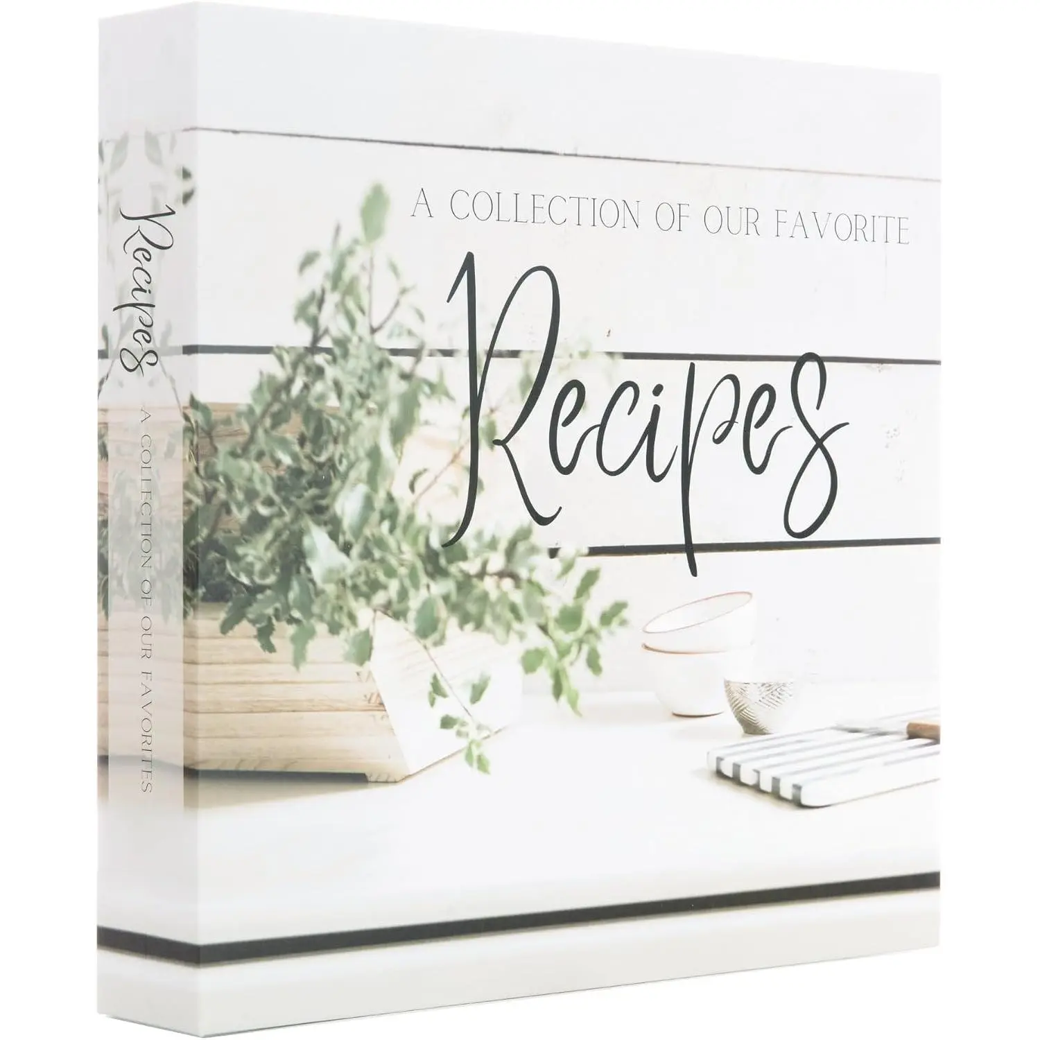 Recipe Binder with Plastic Sleeves | Recipe Book to Write in Your Own 8.5x11 3 Ring Blank Cookbook Binder Organizer | Bridal Shower  | Family Heirloom | Family Owned Brand