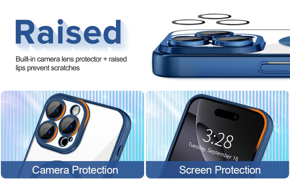 Luxury Magnetic Wireless Charge Plating Clear Phone Case for Iphone 17/16pro 15 14 PLUS 13 12 11 Pro Max Plus Ultra-Compatible with Magsafe, Thin Soft TPU Shockproof Transparent Phone Cases with Camera Lens Protector Film, for iPhone 17 Pro max